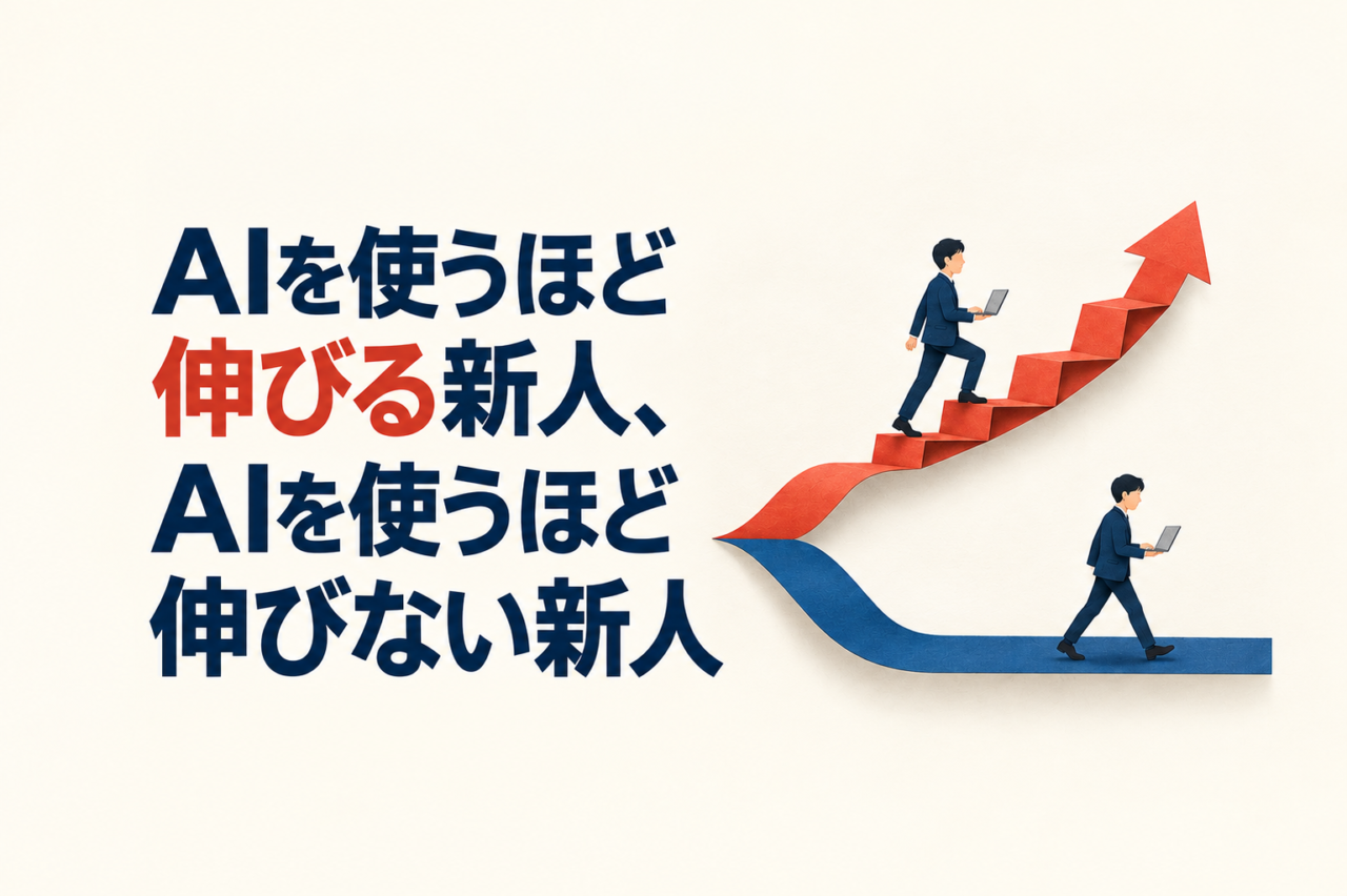 AIを使うほど伸びる新人、AIを使うほど伸びない新人